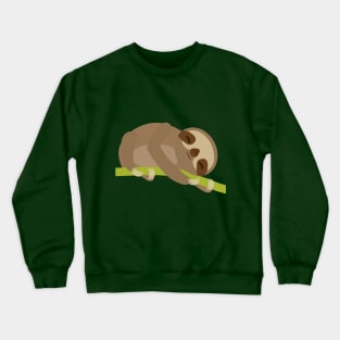 sleeping sloth, sleep all day, sleep all night Crewneck Sweatshirt